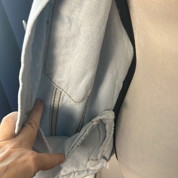 NWT Princess Polly Backstage Denim Jacket sz S/M - Picture 4 of 5